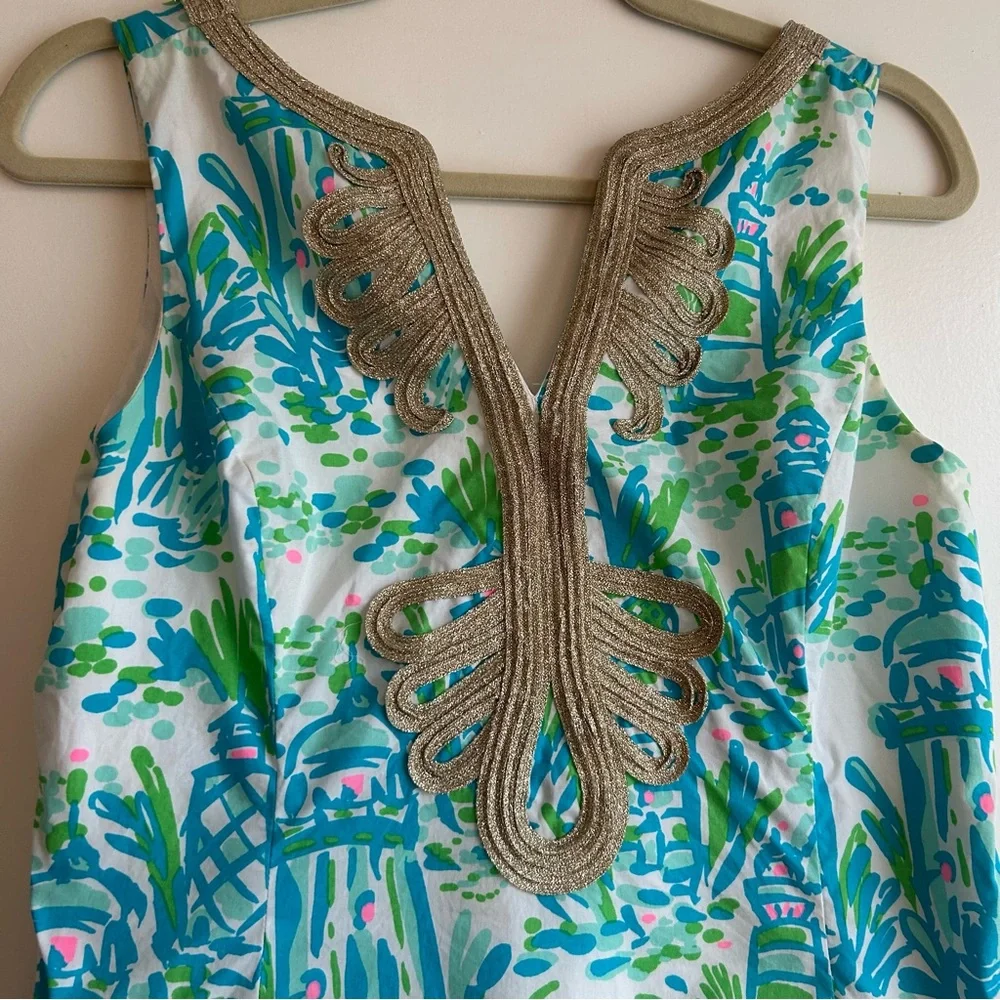 Lilly Pulitzer High Beams Shift Dress Size 8 **Flawed** See last pic - Picture 3 of 5